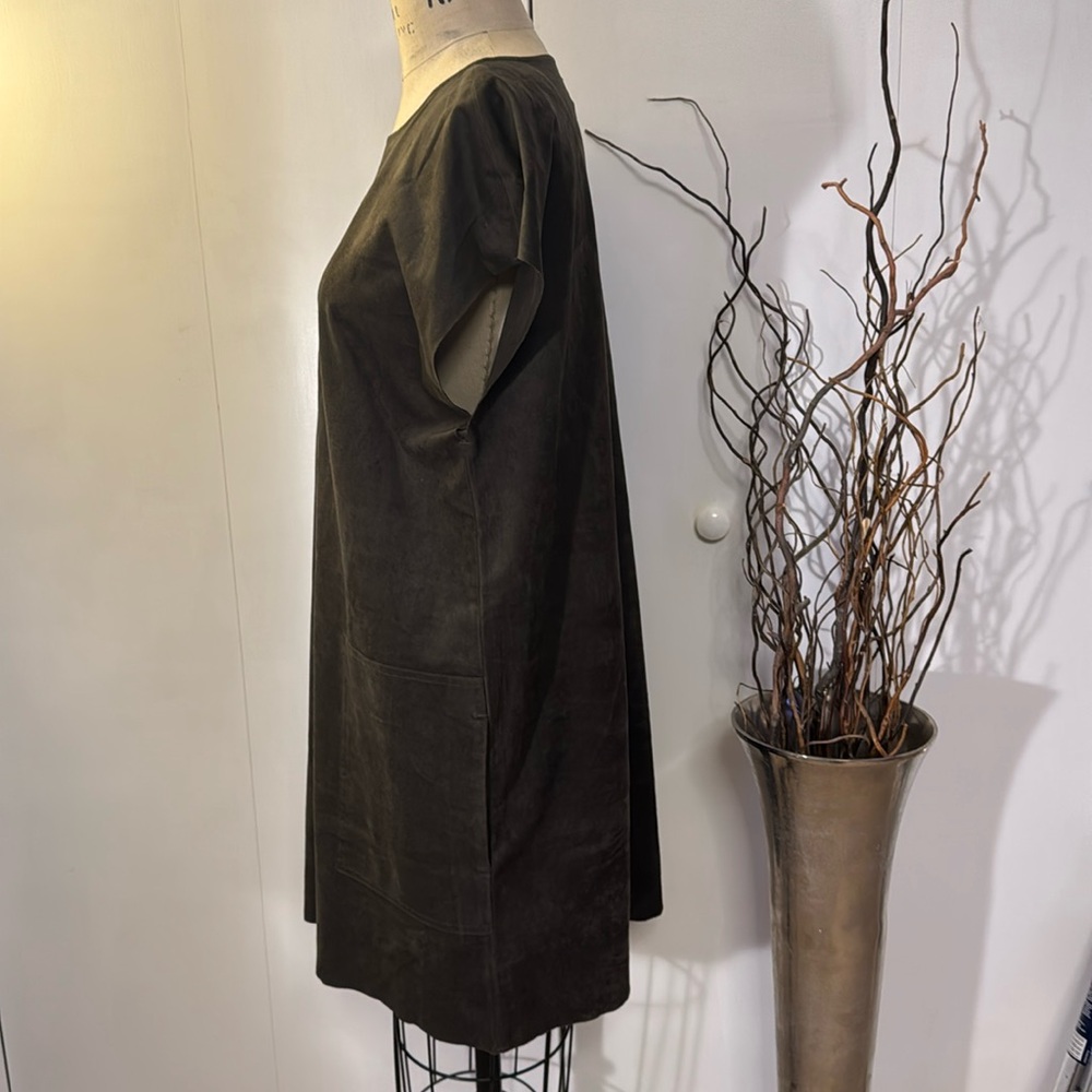 Wilfred Free Nori dress in gray - cap sleeve midi - Picture 3 of 6